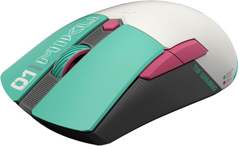 ASUS TUF Hatsune Miku Edition Mini Wireless Gaming Mouse – Right-Handed, 65g Lightweight, Tri-Mode Connectivity, 12K DPI, RGB Lighting, 100M Click Mechanical Switches in Saudi Arabia