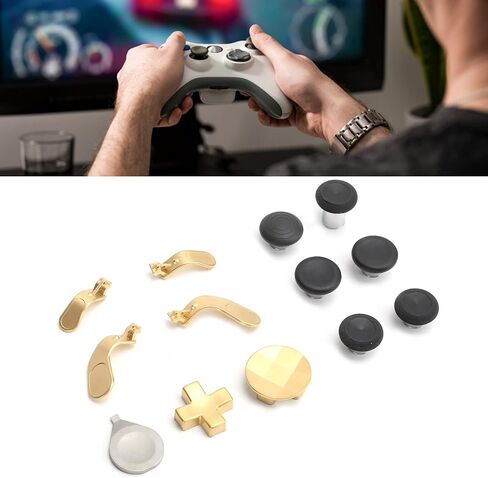 Yunir Joysticks Paddles, Gamepad Swap Metal Mod Joysticks Paddles Accessory Replacement for One Elite Series 2 Controller(Golden) in Saudi Arabia