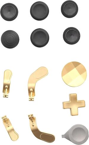 Yunir Joysticks Paddles, Gamepad Swap Metal Mod Joysticks Paddles Accessory Replacement for One Elite Series 2 Controller(Golden) in Saudi Arabia