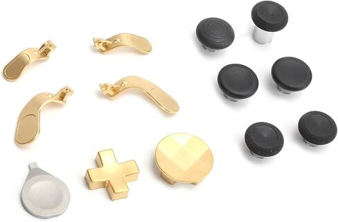 Yunir Joysticks Paddles, Gamepad Swap Metal Mod Joysticks Paddles Accessory Replacement for One Elite Series 2 Controller(Golden) in Saudi Arabia