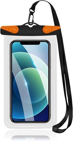 Waterproof Pouch, Waterproof Case with Lanyard, IPX8 Cellphone Beach Dry Bag Kayak Cruise Ship Essentials(Black) in Saudi Arabia