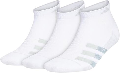 جوارب Adidas الرجالية Superlite Stripe 3 منخفضة القطع (3 أزواج)، أسود/رمادي ليلي/رمادي أونيكس، مقاس كبير in Kuwait