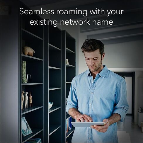 Netgear WiFi 7 Range Extender (EXS25) - BE5000 BE5000 BOND Wireless Signal Booster & Repeater (تصل إلى 5 جيجابت في الثانية) - إضافة ما يصل إلى 1500 قدم مربع و 45 جهازًا - أمان WPA3 ، التجوال الذكي in Saudi Arabia