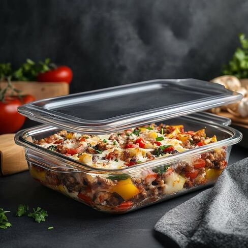 Livwell 6 Quart Glass Container Fryer مع درج وغطاء-هدية المطبخ-PFOA & PFAs خالية من المسبقة ، و 12 مسبقًا ، وجبة صغار في غسالة الصحون ، ووجبة واحدة ذات حجم عائلي للخبز ، والتحميص والقلي المقرمش in Kuwait