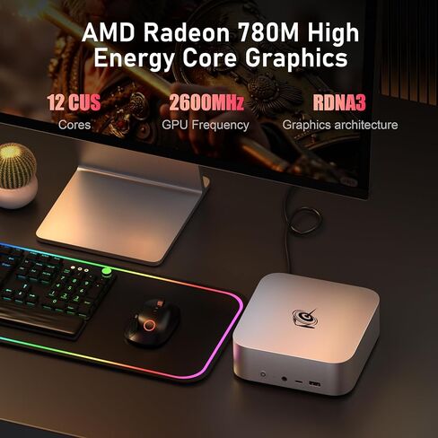 Beelink mini pc ser9 amd ryzen 7 h 255 (8c/16t ، 4.9ghz) ، 32g LPDDR5X 6400MT/S 1TB PCIE4 in Kuwait