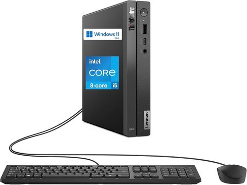 Lenovo ThinkCentre neo 50q Gen 4 Mini Desktop Computer, 8-core Intel Core i5-13420H, 16GB RAM, 512GB SSD, Display Port + HDMI, WiFi 6, RJ-45, USB-C, Wired Keyboard & Mouse, Windows 11 Pro in Saudi Arabia