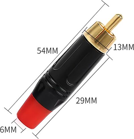 10pcs 2 -pin Gold RCA Placs - موصل فيديو AV AV Coxial AV للسماعات واللحام (Green × 10pcs) in Kuwait