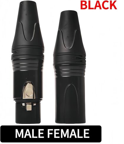 10pcs 3-pin xlr ذكور إلى محول أنثى-موصل صوتي متوازن للميكروفون ، الخلاط ، مكبر صوت (الذكور البرتقالي × 10pcs) in Kuwait