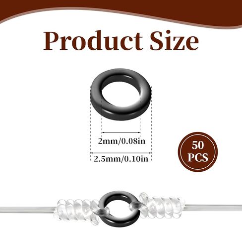 50 حزمة ذبابة الصيد حلقات tippet ، 2.5 ملم الموصلات الفولاذ المقاوم للصدأ Tippet لسلمون سمك السلمون كرابي بلوجل الفولاذ الأسود in Kuwait