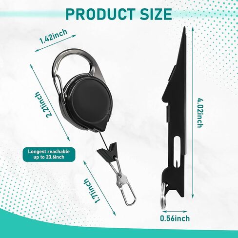 2-in-1 Fishing Line Knot Tyer Tool with Retractable Cord, Quick Tying Kit for Fly Fishing, Freshwater Saltwater Angler Accessories Lightweight Durable Design in Saudi Arabia