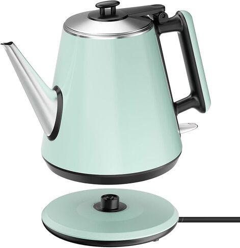 0.9L Small Electric Kettle, 304 Stainless Steel Inner, 1000W Fast Boiling in 4-6 Mins, Classic Compact Design with One Key Operation, Auto Shut Off, Dry Boil Protection, for Home, Office, Coffee Etc. in Saudi Arabia