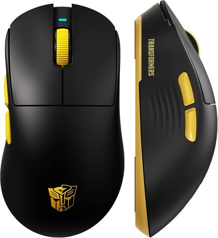 Transformers GM04 63g Lightweight Wireless Gaming Mouse, 12000 DPI, PAW3311 Sensor, 100h Battery Life, 2.4G/USB-C/Bluetooth Wireless Mouse with 5 Programmable Buttons for PC/Mac/Laptop(Black) in Saudi Arabia