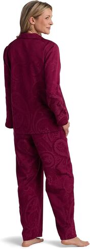Miss Elaine Pajama Set - Women's Satin PJ Set, Elastic Waist and Button Up Top, Sleepwear and Loungewear for Women in Kuwait
