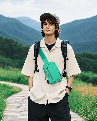 Fanny Packs Women Men | Sling Bag Anti Theft Small Phone Bag Mini | Running Sports Travel Gym Daily Commute (Black) in Saudi Arabia