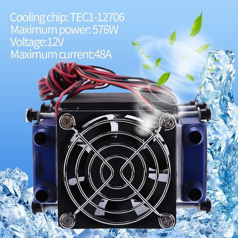 Hilitand Thermoelectric Cooler, DC12V 576W TEC1-12706 8-Chip Peltier System Semiconductor Refrigeration Pieces Kit Air Cooling Device in Saudi Arabia