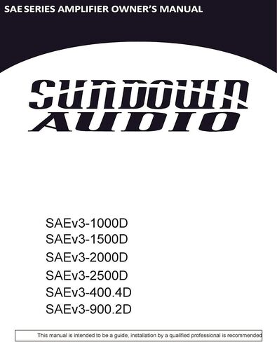 Sundown Audio SAE-2000D V.3 Monoblock 2000W RMS Digital Class D Amplifier SAEV3-2000D in Saudi Arabia