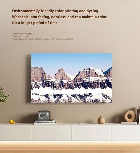 42-100 بوصة غلاف غبار داخلي عالمي غلاف غرفة نوم غرفة المعيشة ديكور LED LCD عرض الغبار غلاف القماش واقي شاشة التلفزيون (الحجم: 100 بوصة ، اللون: أ) in Saudi Arabia
