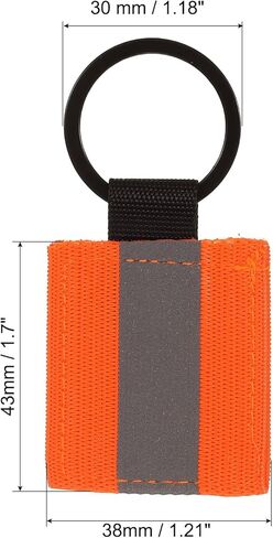 PATIKIL Reflective Keychain Tags, Reflective Zipper Pull Nylon Keychain High Visibility Reflectors Tags in Saudi Arabia