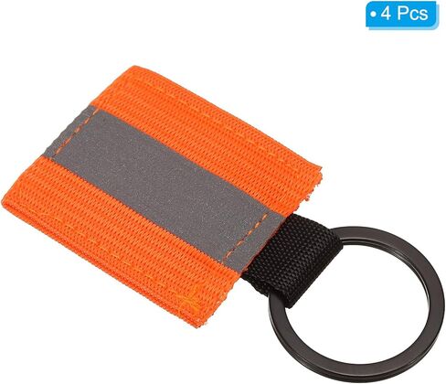 PATIKIL Reflective Keychain Tags, Reflective Zipper Pull Nylon Keychain High Visibility Reflectors Tags in Saudi Arabia