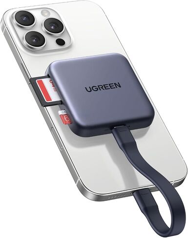 Ugrren Magnetic USB C SD 4.0 Card Reader ، محول قارئ بطاقة Micro SD Micro SD لجهاز iPhone 16/15 MacBook متوافق 312 ميجابايت/S SD/TF/Micro SD in Saudi Arabia