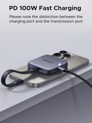 Ugrren Magnetic USB C SD 4.0 Card Reader ، محول قارئ بطاقة Micro SD Micro SD لجهاز iPhone 16/15 MacBook متوافق 312 ميجابايت/S SD/TF/Micro SD in Saudi Arabia