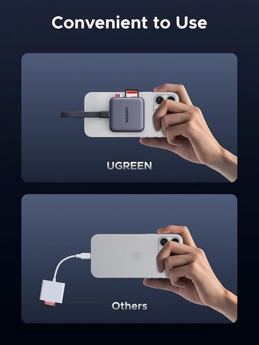 Ugrren Magnetic USB C SD 4.0 Card Reader ، محول قارئ بطاقة Micro SD Micro SD لجهاز iPhone 16/15 MacBook متوافق 312 ميجابايت/S SD/TF/Micro SD in Saudi Arabia