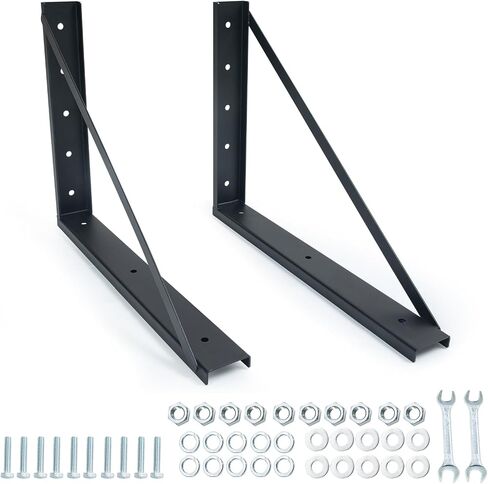 Underbody Steel Mounting Brackets,18 x 18 Inch Truck Tool Box Mounting Kit, with Screws Spacers and Sleeves - 2 PCS in Saudi Arabia