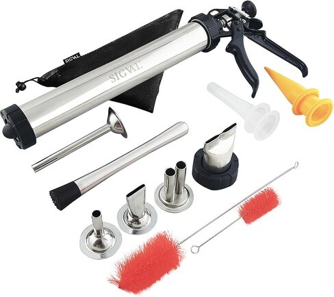 SIGVAL Frontier Jerky Gun, Beefy, with Stainless Steel Nozzles & Sausage Tips in Saudi Arabia
