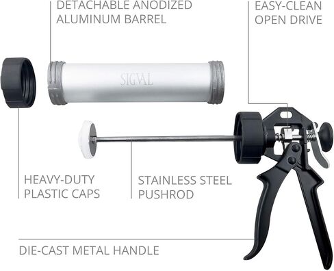 SIGVAL Frontier Jerky Gun, Beefy, with Stainless Steel Nozzles & Sausage Tips in Saudi Arabia