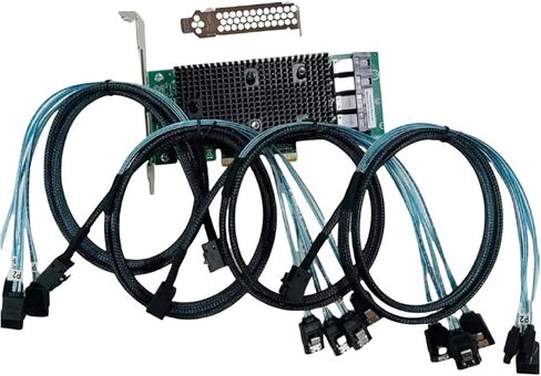 SAS3416 430-16I SATA/SAS HBA IT MODE CARDERRER (= 9400-16I) 12 GBPS PCIE 16 PORT +4*SFF-8643 SATA in Kuwait