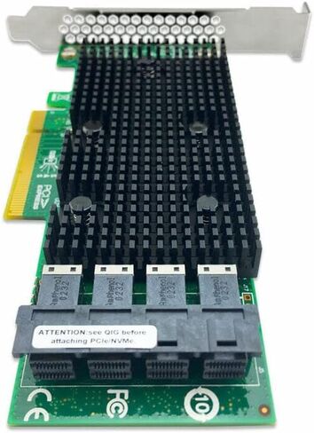 SAS3416 430-16I SATA/SAS HBA IT MODE CARDERRER (= 9400-16I) 12 GBPS PCIE 16 PORT +4*SFF-8643 SATA in Kuwait