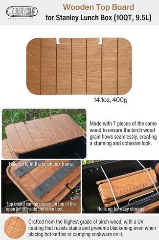 Wooden Table Compatible with Stanley Lunch Box 10qt in Saudi Arabia