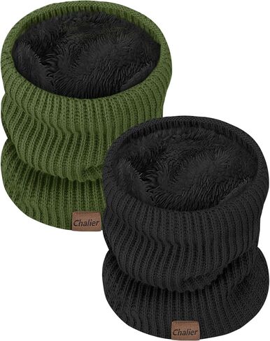 Neck Gaiters for Men Winter Warm Neck Warmer Thick Knit Windproof Gaiter Scarf Cold Weather Scarves in Saudi Arabia