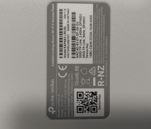 TP-Link EAP683 LR | OMADA WIFI 6 AX6000 Wireless 2.5g سقف جبل نقطة الوصول | شبكة الدعم ، OFDMA ، التجوال السلس ، HE160 & MU-MIMO | SDN متكامل | سحابة الوصول والتطبيق OMADA | POE+ مدعوم in Saudi Arabia