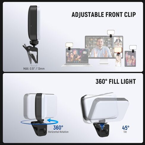 إصدار مستوى إدخال Neewer LED LED Selfie Light ، 54 مصابيح LED البلاستيكية على إضاءة ملء الهاتف لجهاز iPhone ، CRI88 650mAh ، محمول لجهاز الكمبيوتر المحمول على الويب تسجيل مكياج الفيديو مكياج مؤتمر ، N8 ، N8 in Kuwait