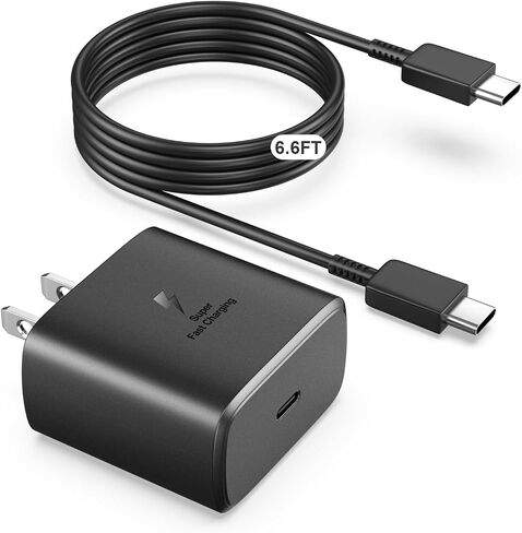 45W Super Fast Charger USB C Android Phone Charger استبدال شحن سريع لـ Samsung Galaxy S25/S25 Ultra/S25+/S24 Ultra/S24/S24+/S23 Ultra/S23/S22/S20/S21/ملاحظة 10 ، علامة تبويب 6ft C in Kuwait