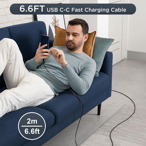 45W Super Fast Charger USB C Android Phone Charger استبدال شحن سريع لـ Samsung Galaxy S25/S25 Ultra/S25+/S24 Ultra/S24/S24+/S23 Ultra/S23/S22/S20/S21/ملاحظة 10 ، علامة تبويب 6ft C in Kuwait