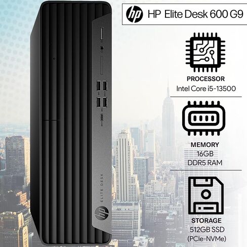 HP Elite 600 G9 SFF Business سطح المكتب PC ، Intel Core I5-13500 (Beat I7-12700) ، 32GB DDR5 RAM ، 1TB SSD ، RJ-45 ، DP PORT in Saudi Arabia
