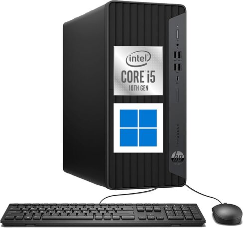 HP Gaming 600 G6 Tower PC Desktop Computer, Intel Core i5-10500 Up to 4.50 GHz, 16GB DDR4 Ram, 512GB NVMe SSD, RGB Keyboard Mouse, Windows 11 (Renewed) in Kuwait