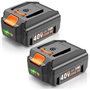 FutureBatt 2 Pack 20V Battery استبدال بطارية Worx 20V 6.0AH WA3520 WA3525 WA3575 متوافق مع أدوات الطاقة اللاسلكية WG151S WG155S WG251S WG255S WG540S WG545S WG890 WG890 in Kuwait