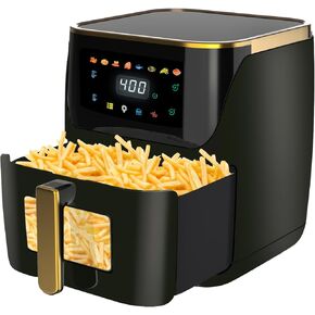 Air Fryer, 8.5Qt Large Family Size, 8-in-1 Function Digital Touch Screen, Easy Viewing Windows, 1750W Fast Air Frying up to 400℉, Auto Shut Off, Nonstick and Dishwasher-Safe Basket in Saudi Arabia
