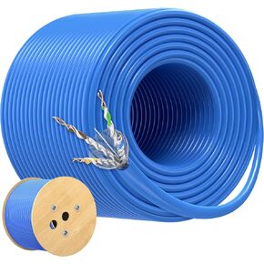 Cable Matters [UL Listed] 10Gbps 23AWG Shielded Cat 6A Cable, 300ft, Blue in Saudi Arabia