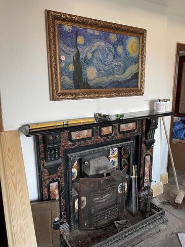 Elegant Vintage-Style TV Frame Compatible ONLY with Samsung The Frame/PRO TV (32'',43",50",55",65",75" 85", Fits 2021-2025 The Frame/2025 The Frame PRO,LS03A/B/C/D/FA/FW) (Deep Gold, 55) in Saudi Arabia