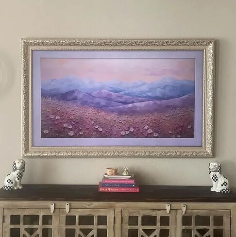 إطار تلفزيوني ذو طراز خمر أنيق متوافق فقط مع Samsung the Frame/Pro TV (32 '' ، 43 "، 50" ، 55 "، 65" ، 75 "85" ، 2021-2025 الإطار/2025 الإطار المحترف ، LS03A/B/C/D/FW) (الذهب العميق ، 55) in Saudi Arabia