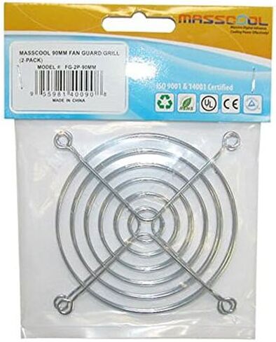 MASSCOOL 90mm Cooling Fan Guard/Grillm, Pack of 2 (FG-2P-90MM) in Saudi Arabia