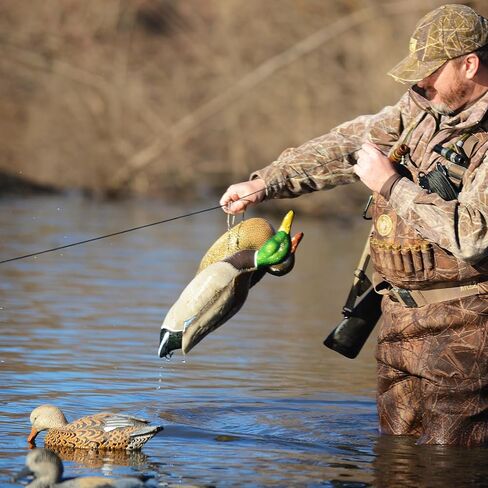 أفيري رعشة الحبل طقوس طقم التحكم في الحركة | الطيور المائية صيد بطة Duck Decoy Discyment System | يحمل ما يصل إلى 6 شرك ، يتضمن خطًا مضفرًا 100 قدم ، مرساة 1.5 رطل ، حقيبة حمل ، 81034 in Kuwait