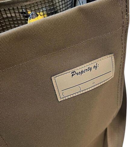 Avery 12-Slot 6.5 "× 6.5" صيد الطيور المائية حقيبة شرك البط دائمة مع حزام الكتف غير القابل للتعديل بدون انزلاق وأسفل شبكة ، Khaki in Kuwait