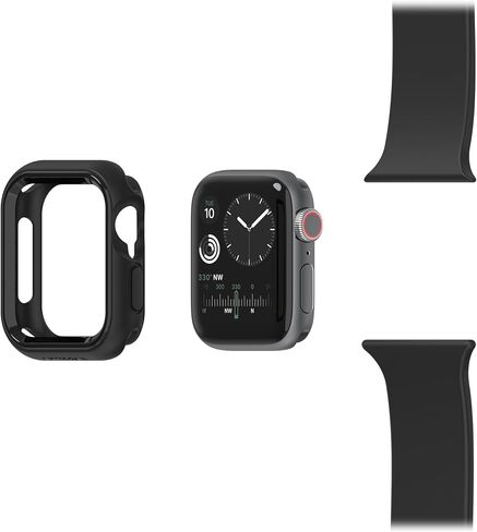 Otterbox Exo Edge Protection Case for Apple Watch 38mm - مدي صلب ، ملاءمة دقيقة ، مصد ناعم ، تصميم أنيق ، وصول كامل إلى الميزات - عبوات غير متاجر (أسود) in Saudi Arabia