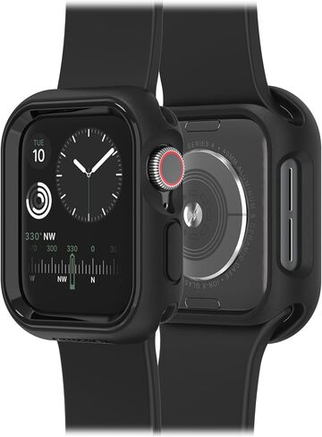 Otterbox Exo Edge Protection Case for Apple Watch 38mm - مدي صلب ، ملاءمة دقيقة ، مصد ناعم ، تصميم أنيق ، وصول كامل إلى الميزات - عبوات غير متاجر (أسود) in Saudi Arabia