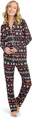 Tipsy Elves Women’s Christmas Pajamas - Classic Two Piece Lapel Pajama Set for Ladies - Cute and Cozy in Kuwait